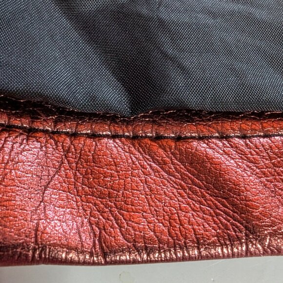 GLAMOROUS faux-patent-leather SKIRT Size 6 PACHTWORKY 50% COTTON BOHO CHIC a GEM - Picture 10 of 13